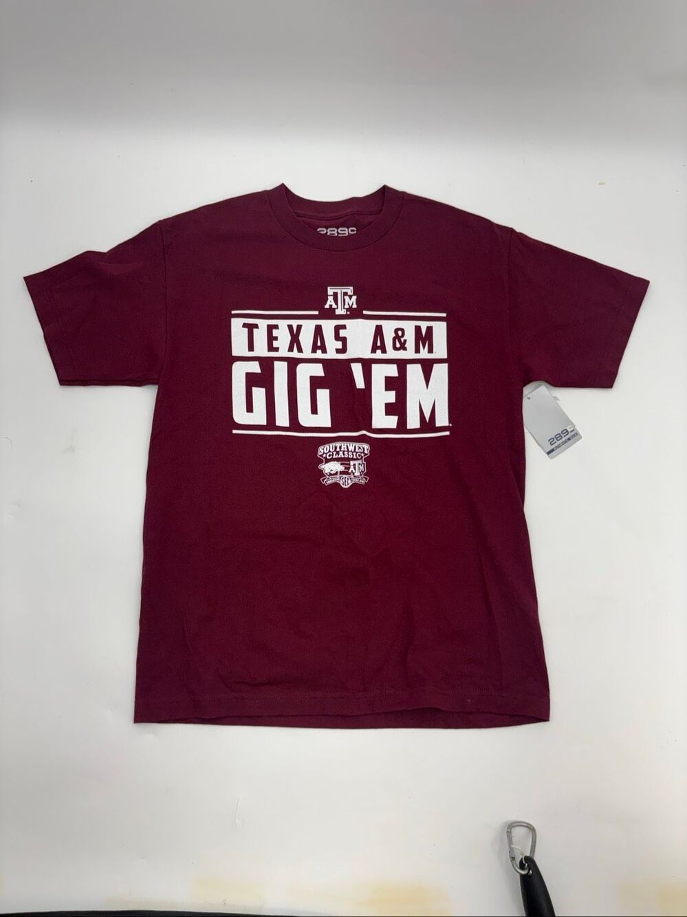 289C Texas A&M Aggies Gig ’Em Southwest Classic T-Shirt Men’s Medium Maroon
